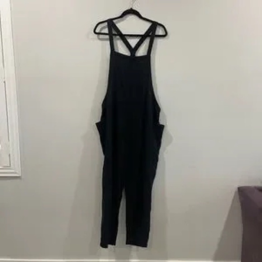 BDG Black Crossback Overalls Jumpsuit